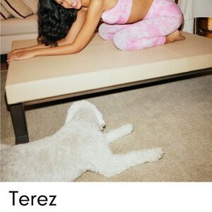 Terez Pink Tie-Dye Leggings and Sports Bra Set